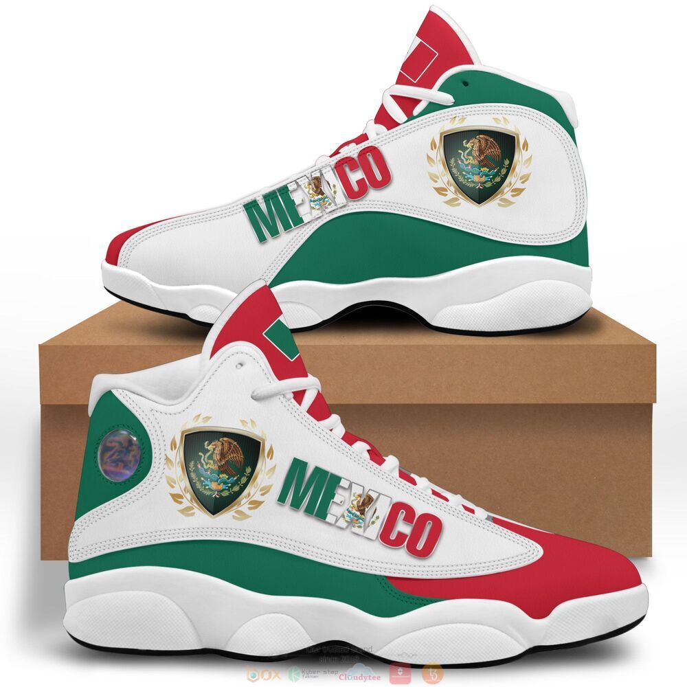 Personalized_Mexico_flag_custom_Air_Jordan_13_shoes