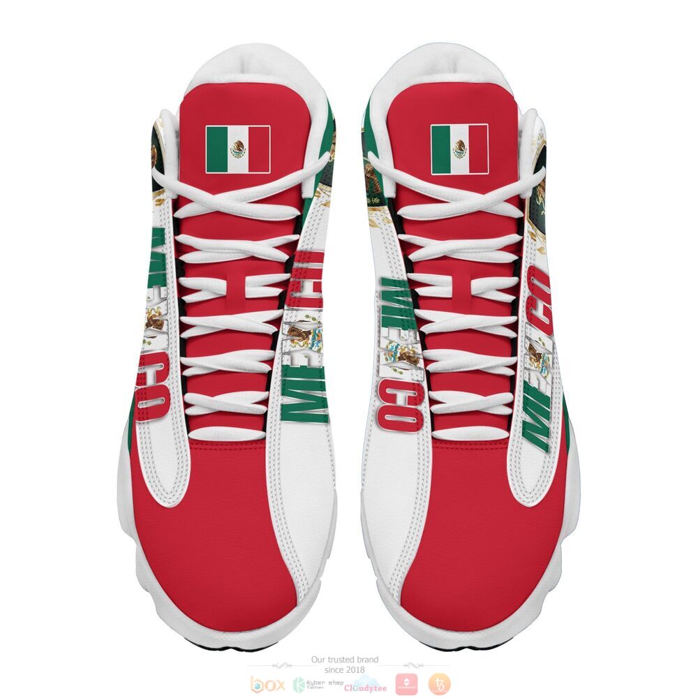 Personalized_Mexico_flag_custom_Air_Jordan_13_shoes_1