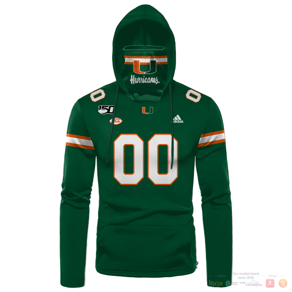 Personalized_Miami_Hurricanes_ACC_Adidas_green_custom_hoodie_mask_1