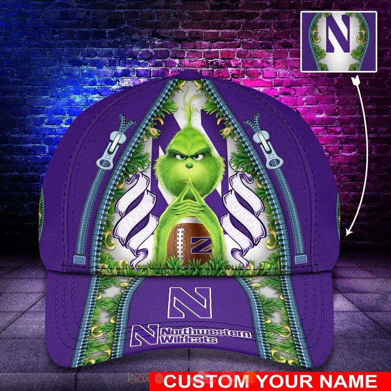 Personalized_NCAA_Northwestern_Wildcats_The_Grinch_Cap