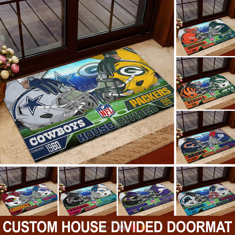 Personalized_NFL_Teams_House_Divided_Doormat