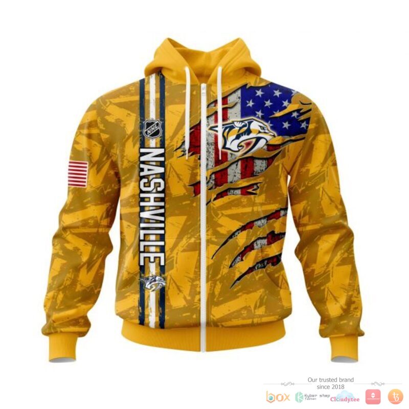 Personalized_Nashville_Predators_With_American_Flag_3d_shirt_hoodie_1
