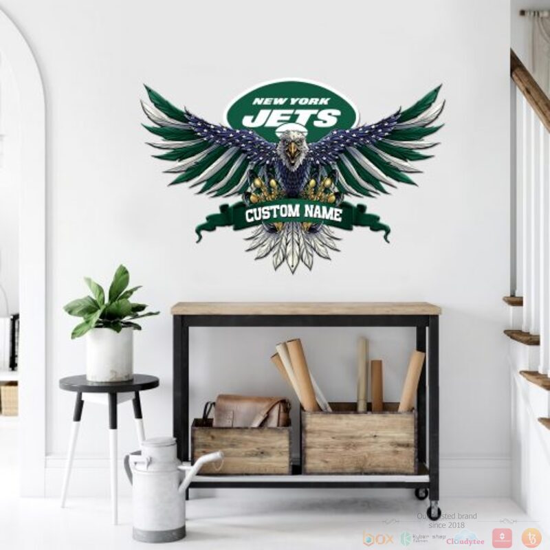 Personalized_New_York_Jets_NFL_Eagle_American_Flag_Custom_Metal_Sign