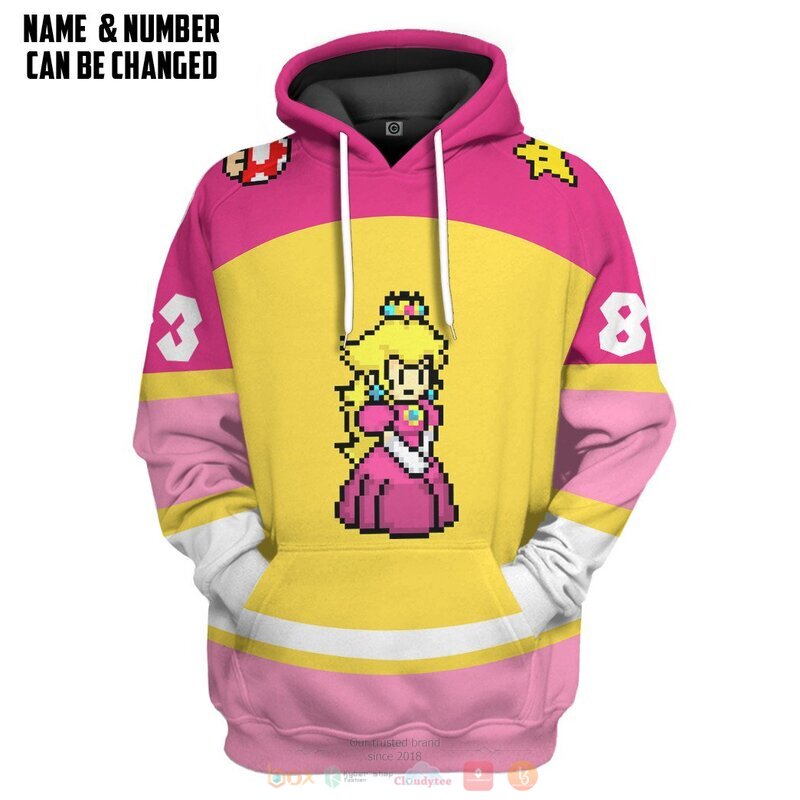 Personalized_Princess_Peach_Sports_3D_Shirt_Hoodie