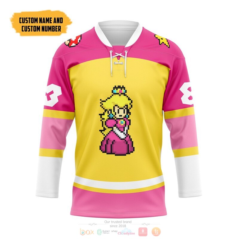 Personalized_Princess_Peach_Sports_Hockey_Jersey