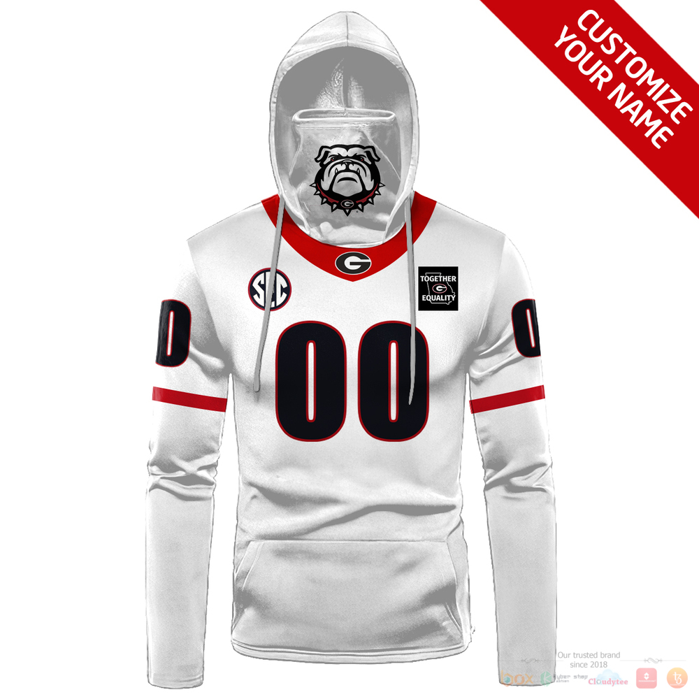 Personalized_SEC_Georgia_Bulldogs_Together_Equality_white_custom_hoodie_mask_1