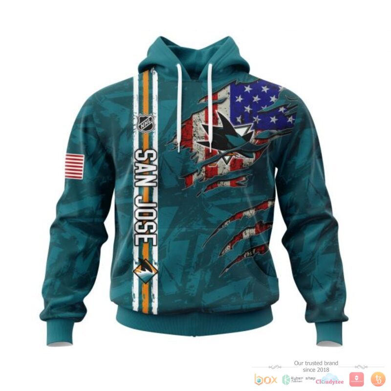 Personalized_San_Jose_Sharks_With_American_Flag_3d_shirt_hoodie