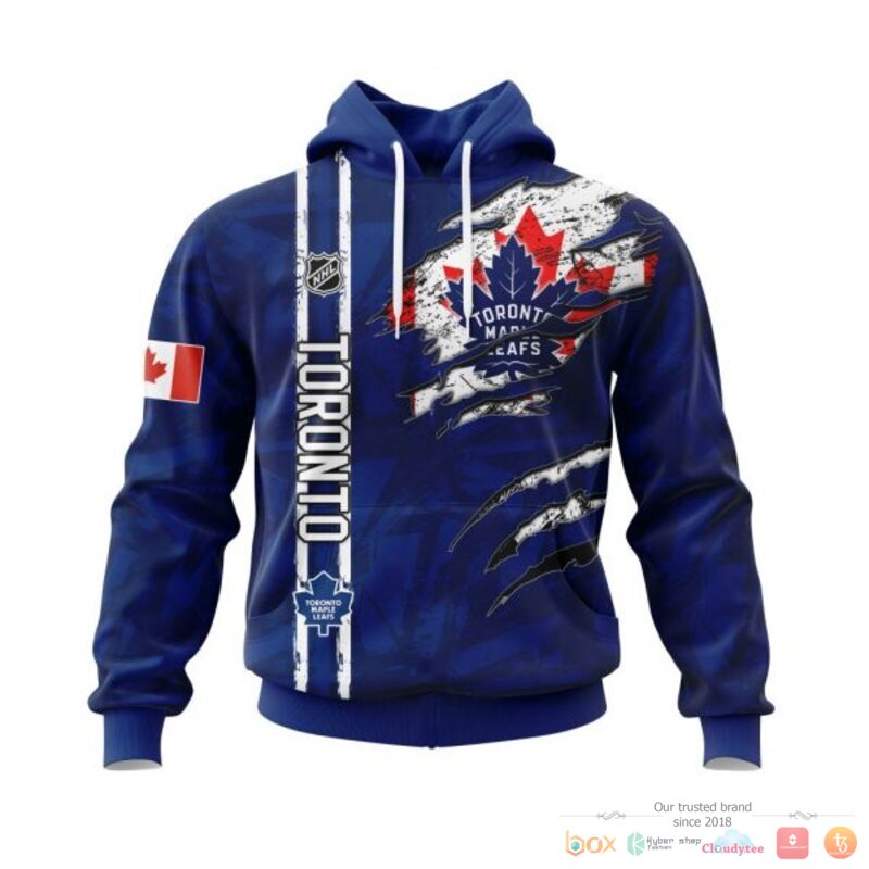 Personalized_Toronto_Maple_Leafs_With_Canada_Flag_3d_shirt_hoodie