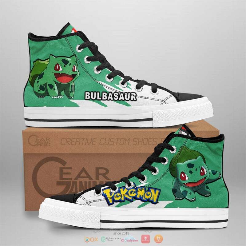 Pokemon_Bulbasaur_canvas_high_top_shoes