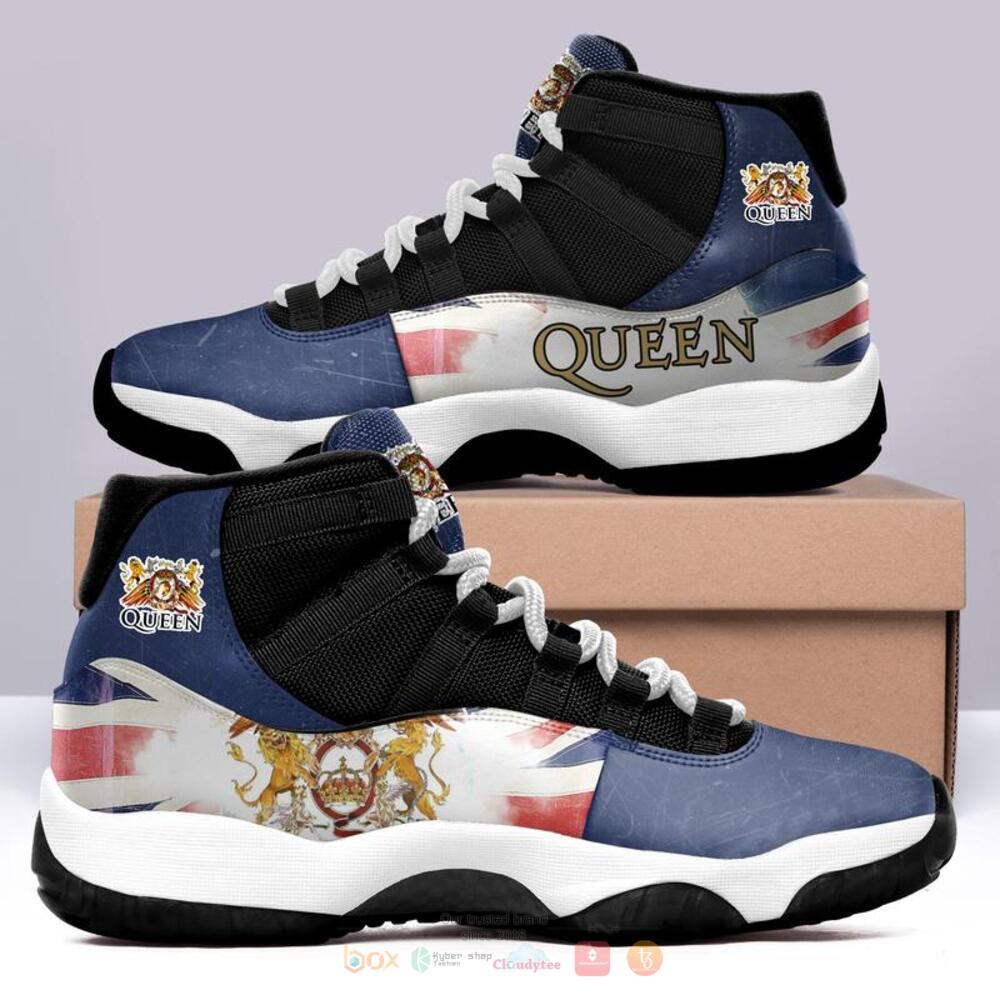 Queen_band_black_blue_Air_Jordan_11_shoes