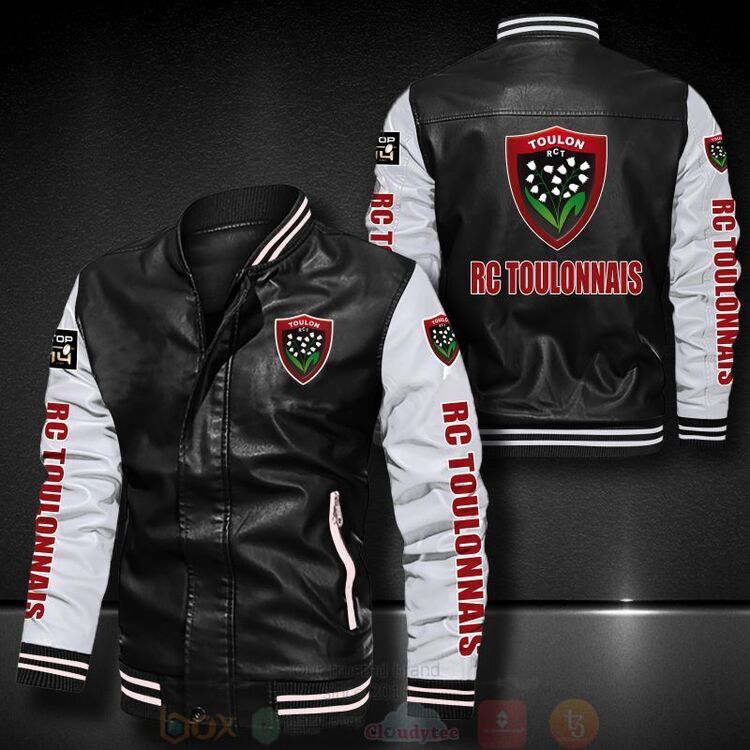 RC_Toulonnais_Bomber_Leather_Jacket