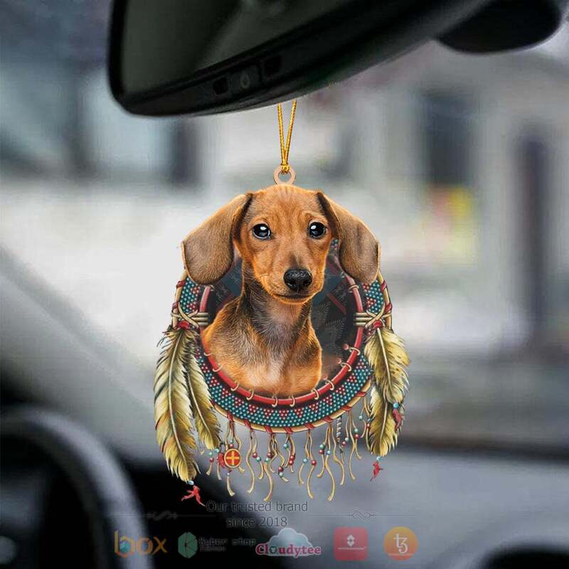 Red_Dachshunds_In_Dreamcatcher_Car_Ornament