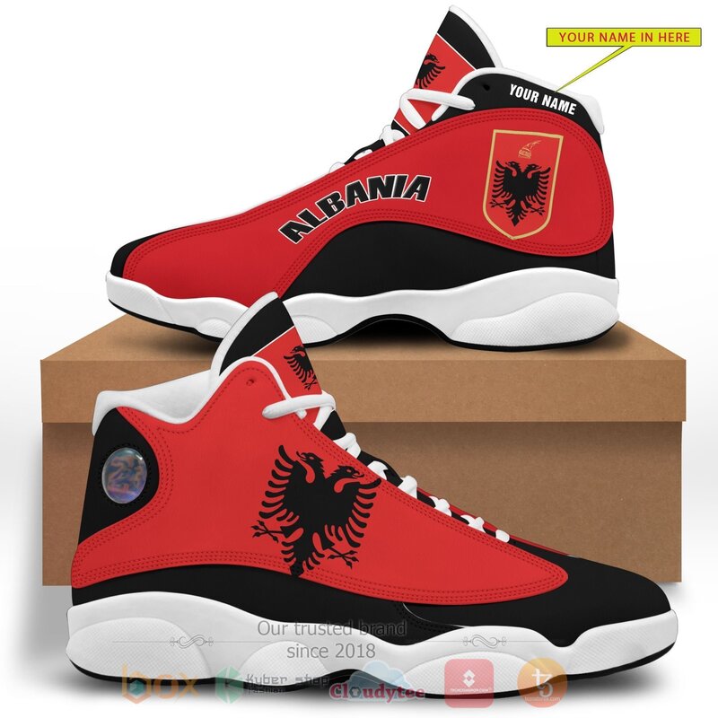 Republic_of_Albania_Personalized_Air_Jordan_13_Shoes
