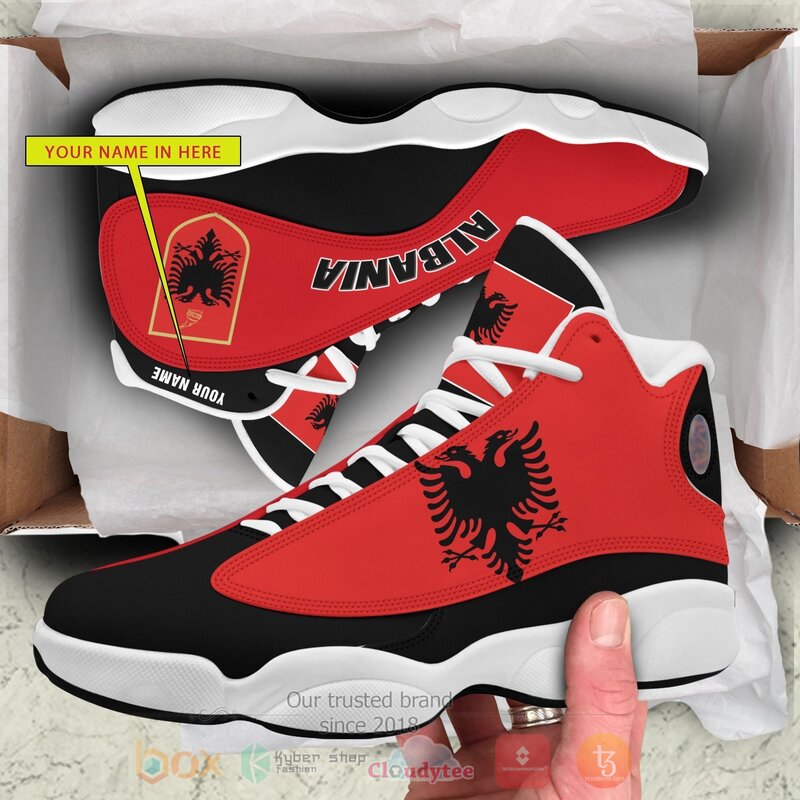 Republic_of_Albania_Personalized_Air_Jordan_13_Shoes_1