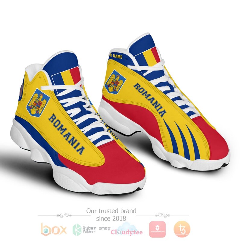 Romania_Personalized_Air_Jordan_13_Shoes_1