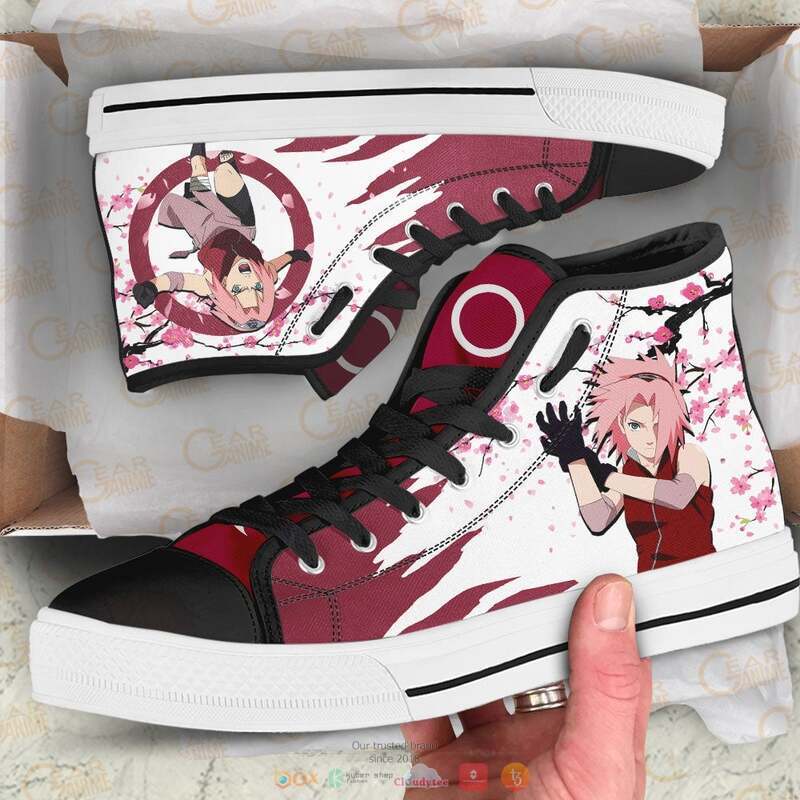Sakura_Haruno_Anime_Naruto_canvas_high_top_shoes_1