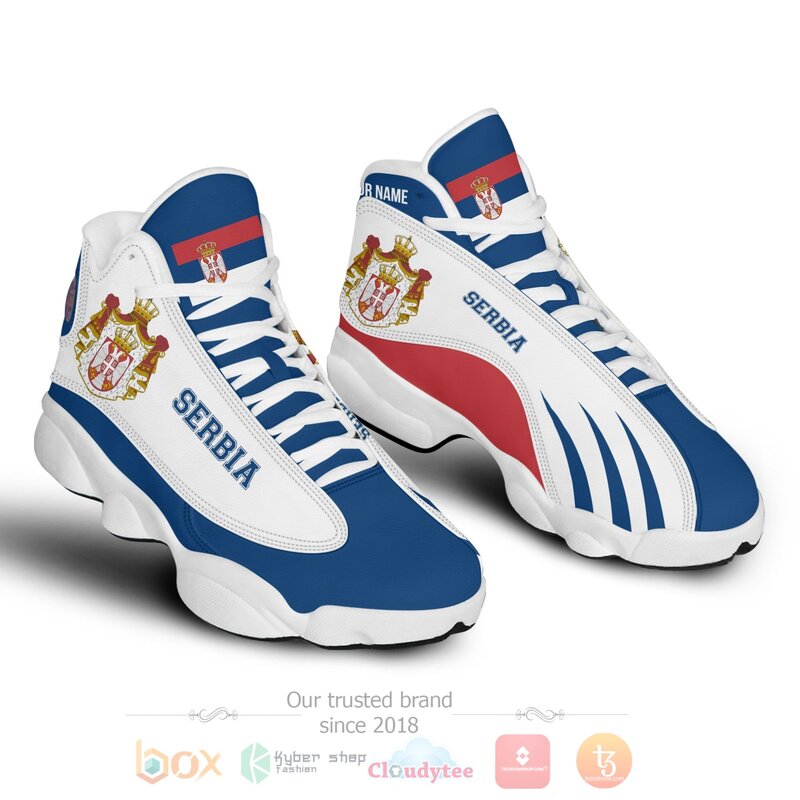 Serbia_Logo_Personalized_Air_Jordan_13_Shoes_1