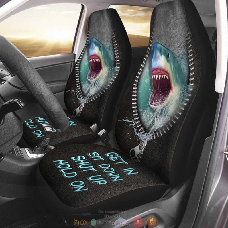 Shark_Get_In_Sit_Down_Shut_Up_Hold_On_Car_Seat_cover