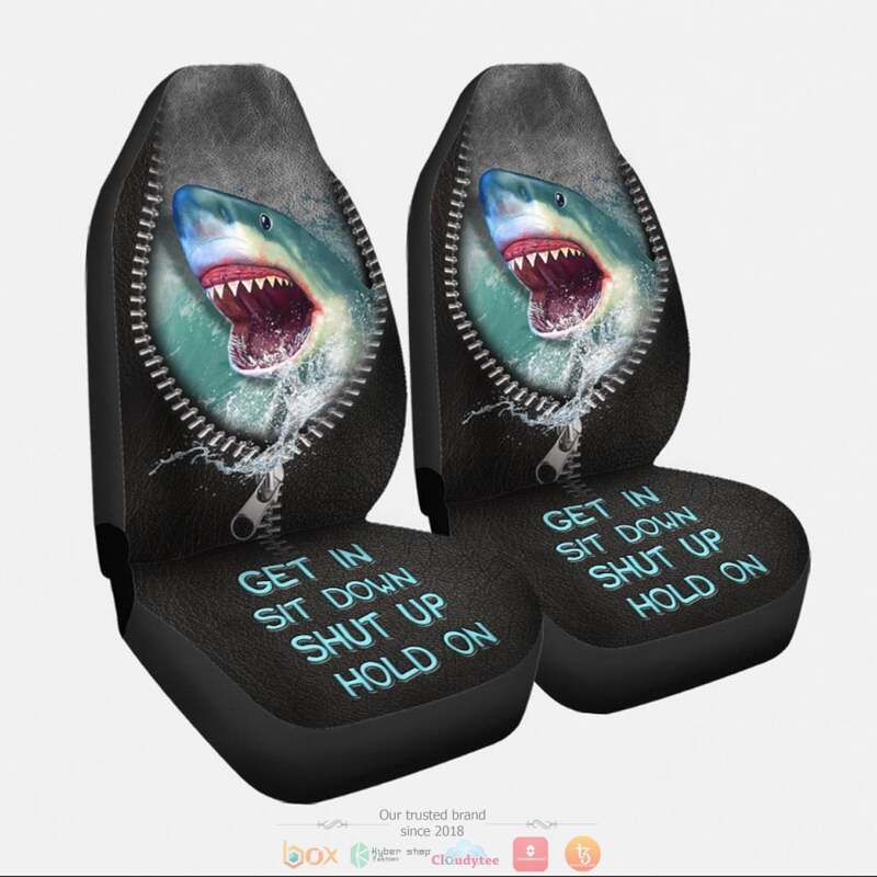 Shark_Get_In_Sit_Down_Shut_Up_Hold_On_Car_Seat_cover_1
