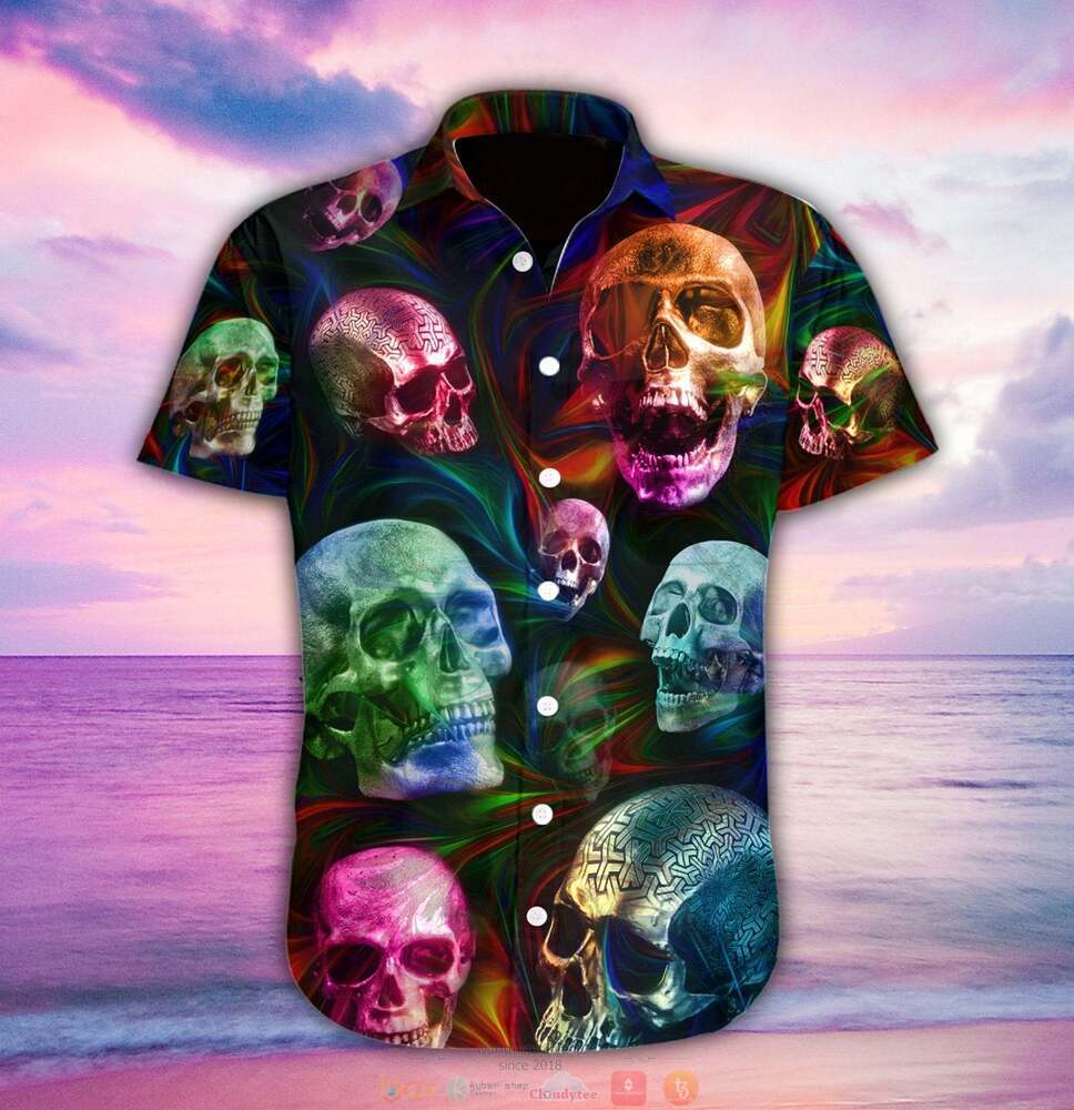 Skull_Colorful_hawaiian_shirt