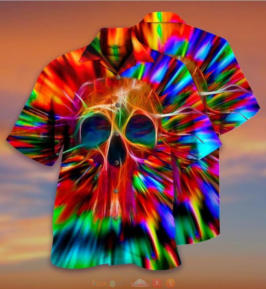 Skull_Rainbow_Color_hawaiian_shirt_1