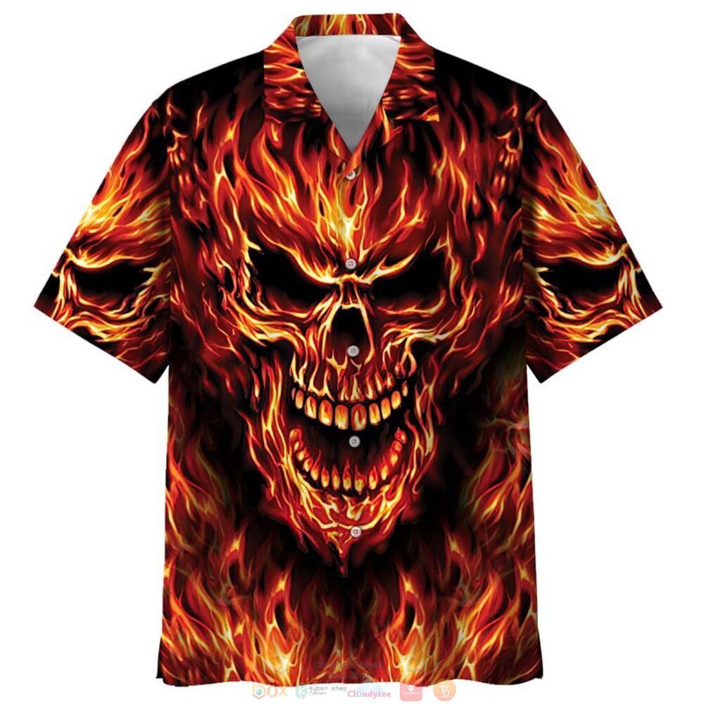 Skull_fire_hawaiian_shirt