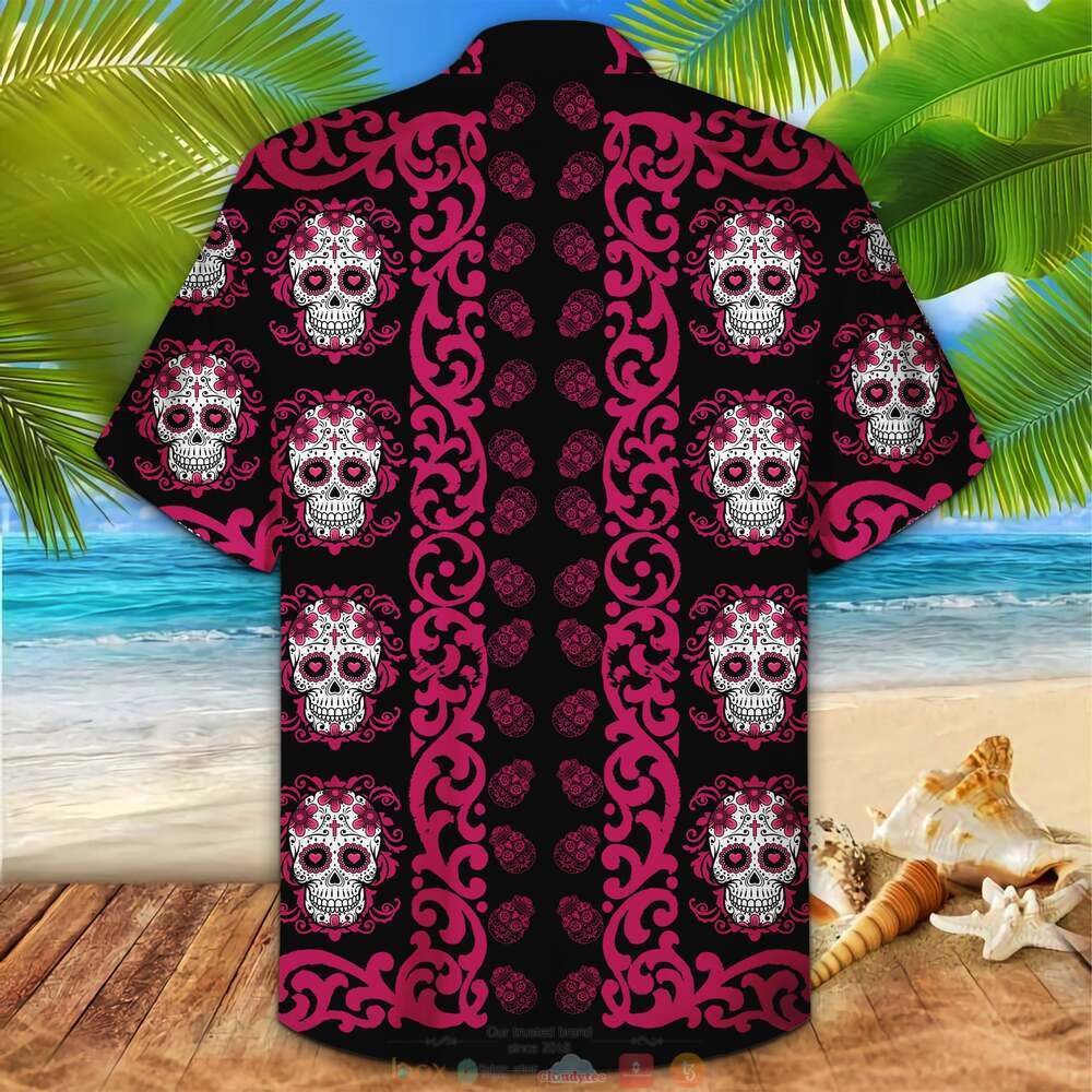 Sugar_Skull_pink_hawaiian_shirt_1