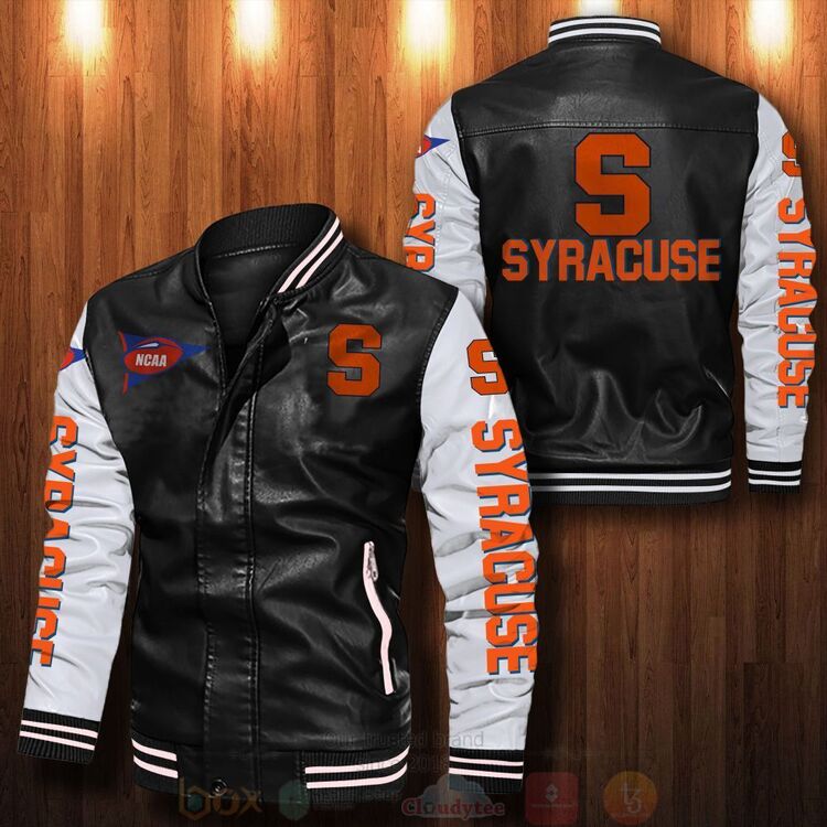 Syracuse_Orange_Bomber_Leather_Jacket