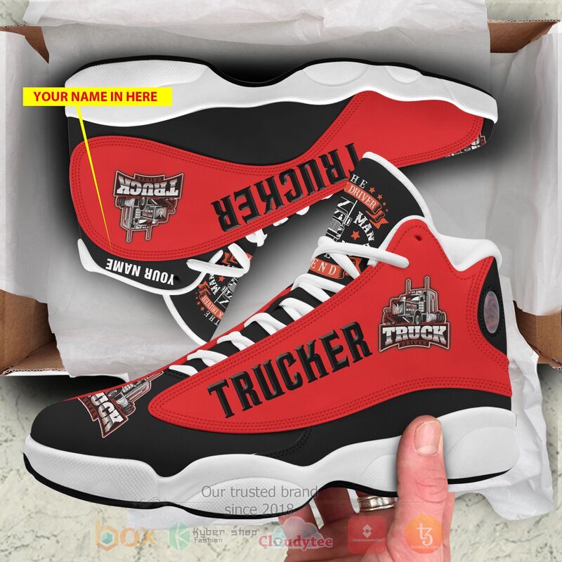 Trucker_Logo_Personalized_Air_Jordan_13_Shoes