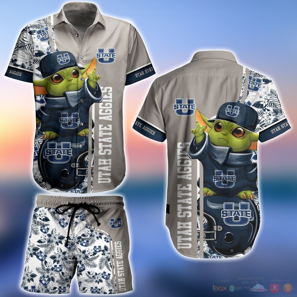 Utah_State_Aggies_NCAA_Baby_Yoda_Hawaiian_Shirt_and_Shorts