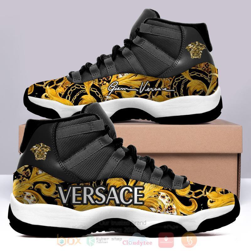 Versace_Black_Air_Jordan_11_Shoes