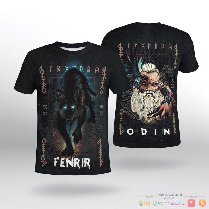 Viking_Fenrir_Odin_3d_shirt_Hoodie_1