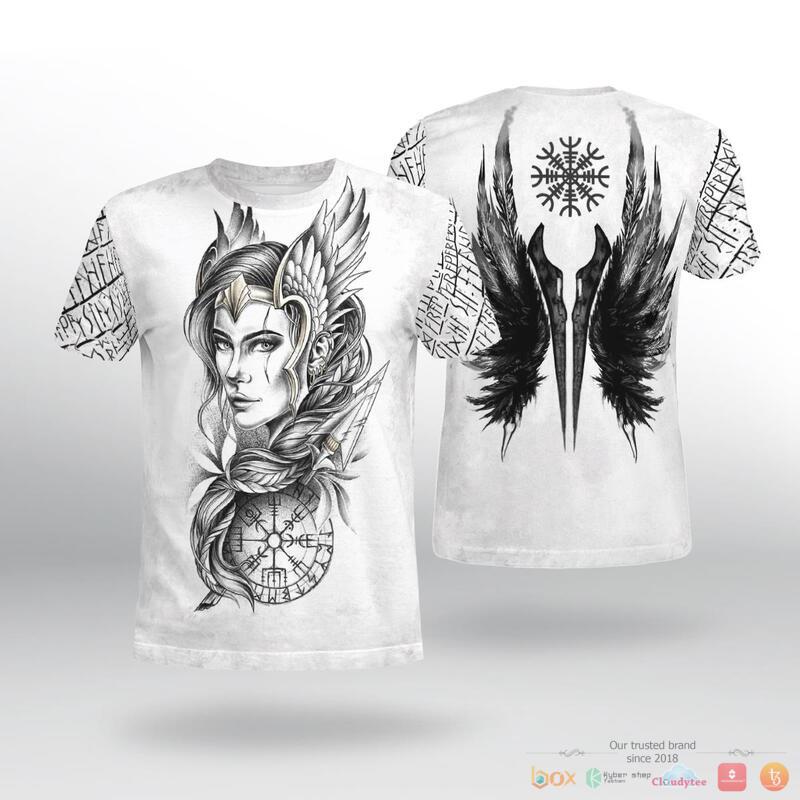 Viking_Goddess_Freya_Vegvisir_3d_shirt_Hoodie_1