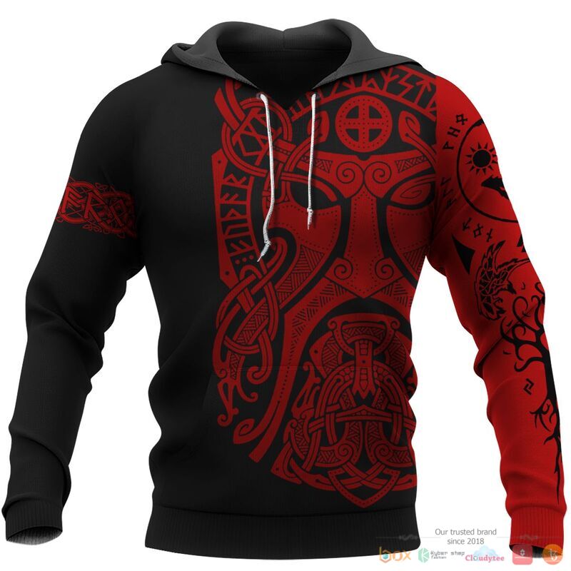 Viking_Odin_Art_Bear_Vegvisir_3d_shirt_Hoodie