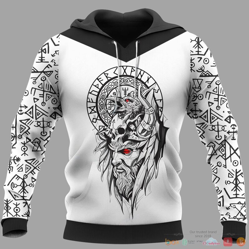 Viking_Odin_Raven_Raven_Vegvisir_3d_shirt_Hoodie