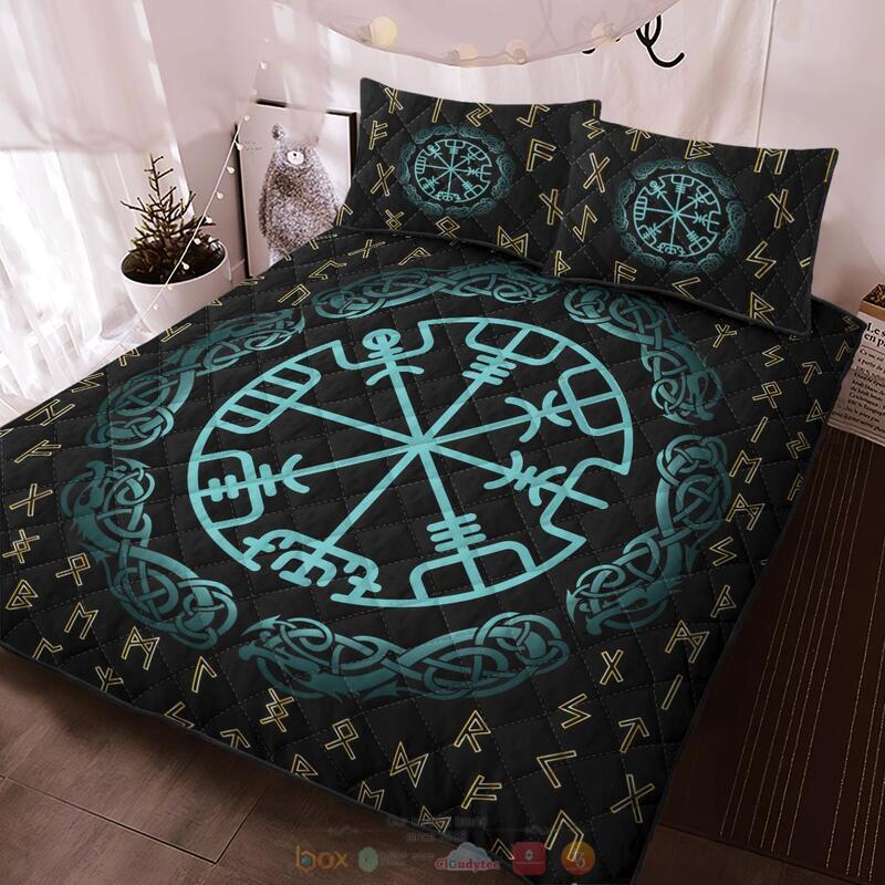 Viking_Rune_Vegvisir_Quilt_Bedding_Set_1