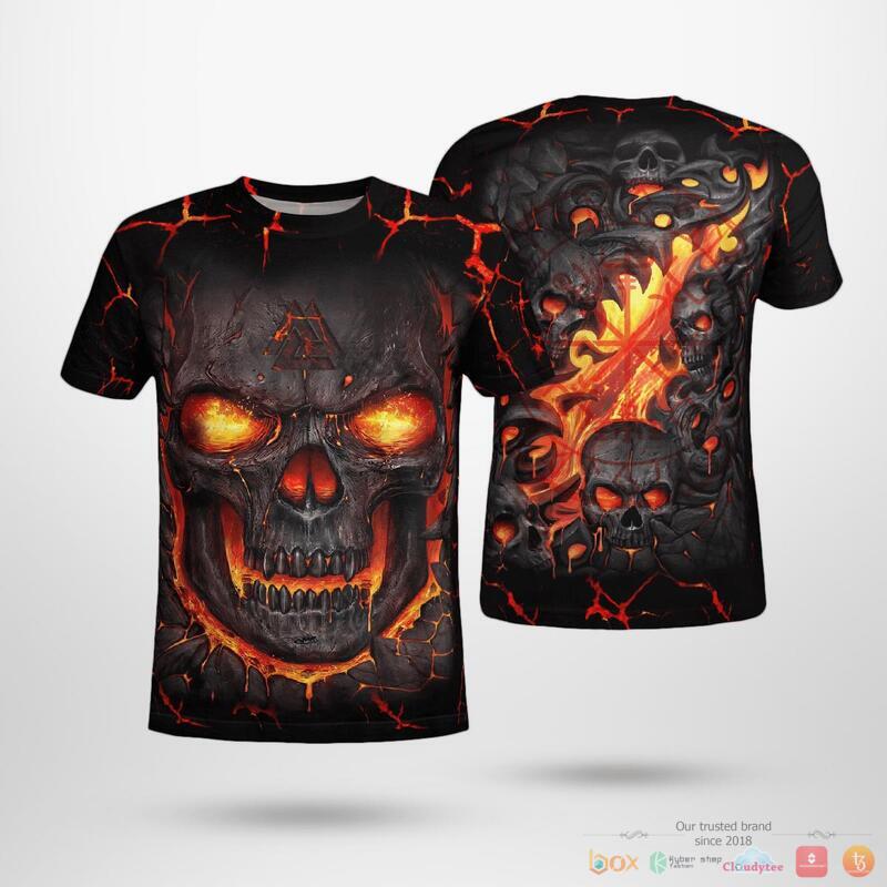 Viking_Skull_Valknut_3d_shirt_Hoodie_1