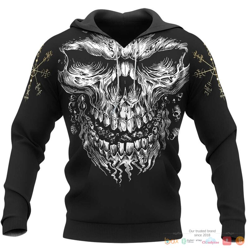 Viking_Skull_Vegvisir_3d_shirt_Hoodie
