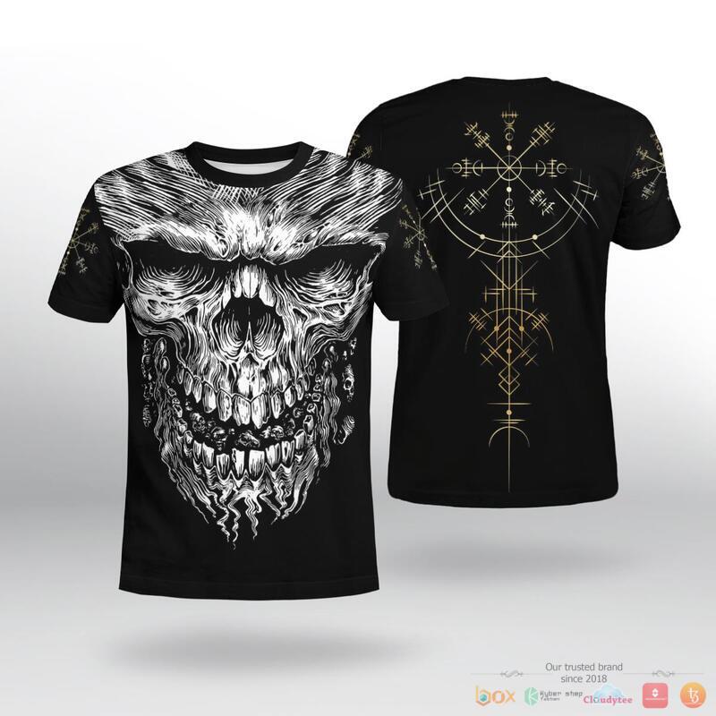 Viking_Skull_Vegvisir_3d_shirt_Hoodie_1