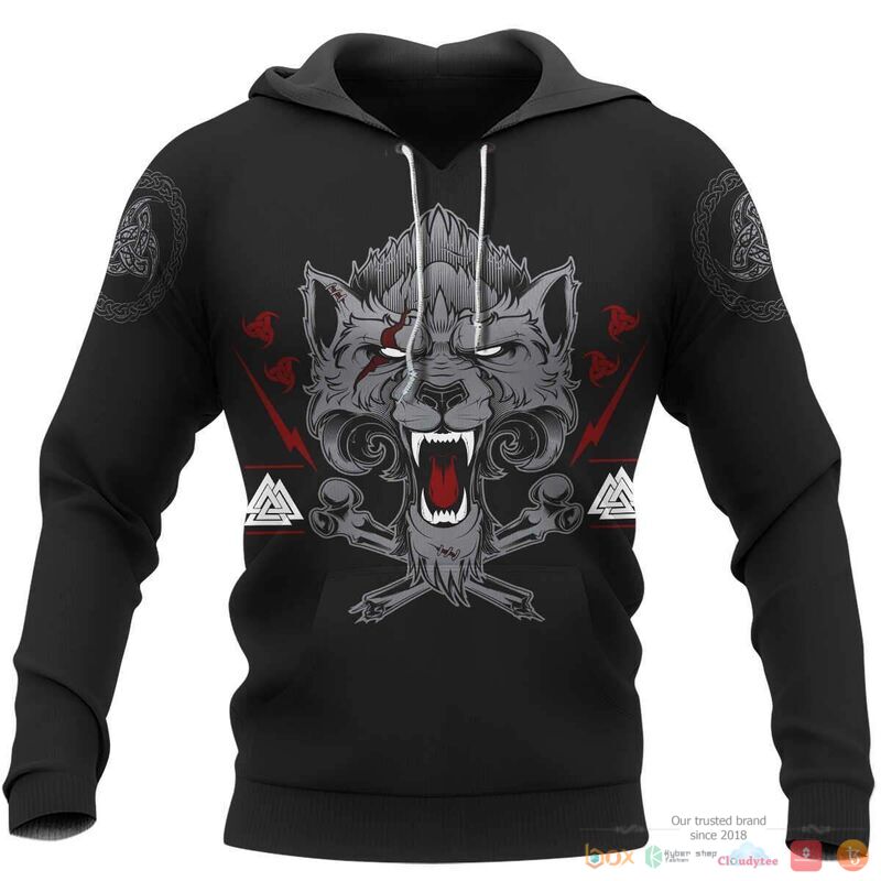 Viking_Wolf_Of_Odin_3d_shirt_Hoodie
