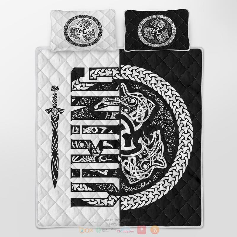 Viking_Wolf_symbol_of_a_Viking_Quilt_Bedding_Set_1