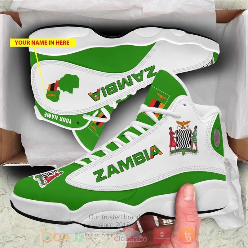 Zambia_Personalized_Air_Jordan_13_Shoes
