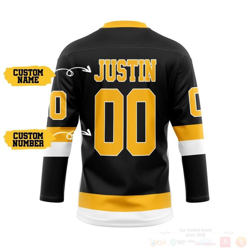3D_Black_Boston_Bruins_NHL_Personalized_Custom_Hockey_Jersey_1