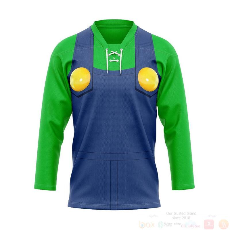 3D_Luigi_Custom_Hockey_Jersey