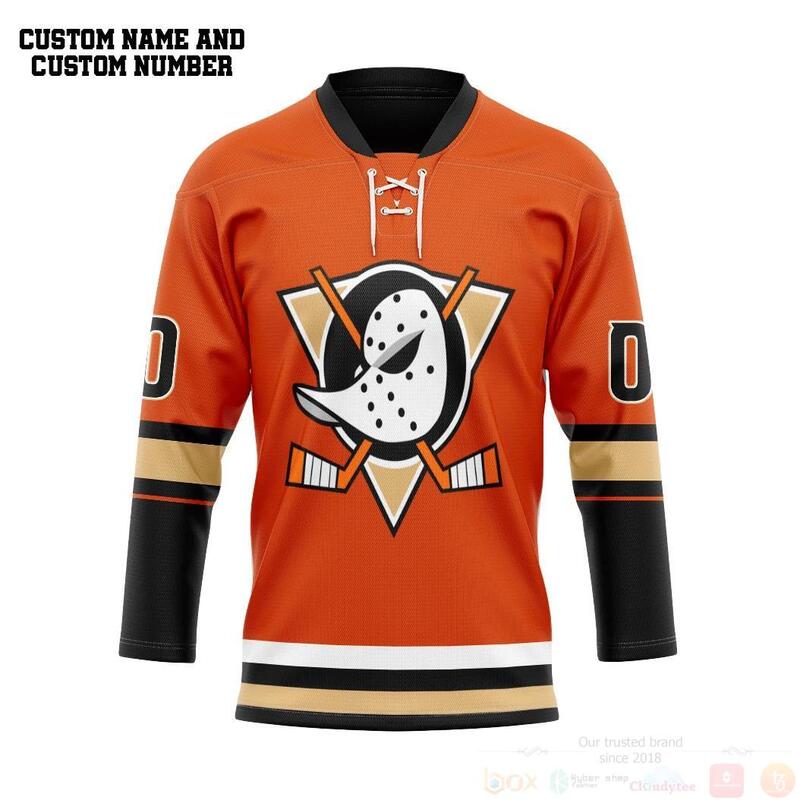3D_Orange_Anaheim_Ducks_NHL_Personalized_Custom_Hockey_Jersey