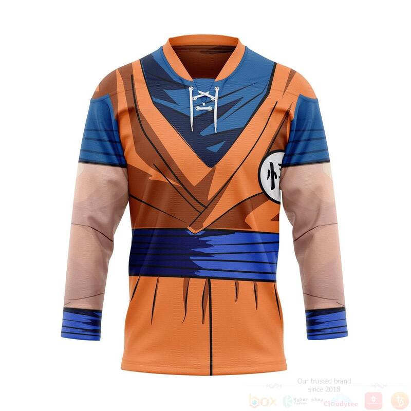 3D_Son_Goku_Dragon_Ball_Custom_Hockey_Jersey