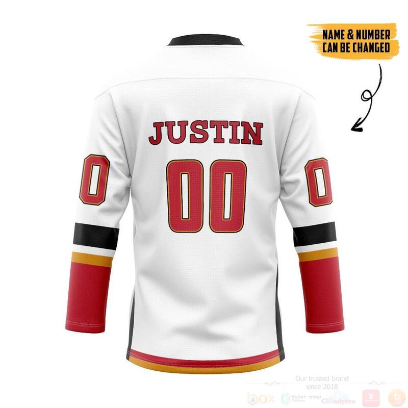 3D_White_Calgary_Flames_NHL_Personalized_Custom_White_Hockey_Jersey_1