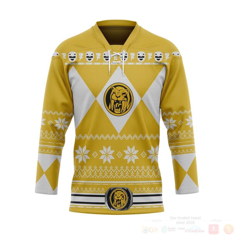 3D_Yellow_MIGHTY_MORPHIN_Power_Ranger_Ugly_Custom_Hockey_Jersey