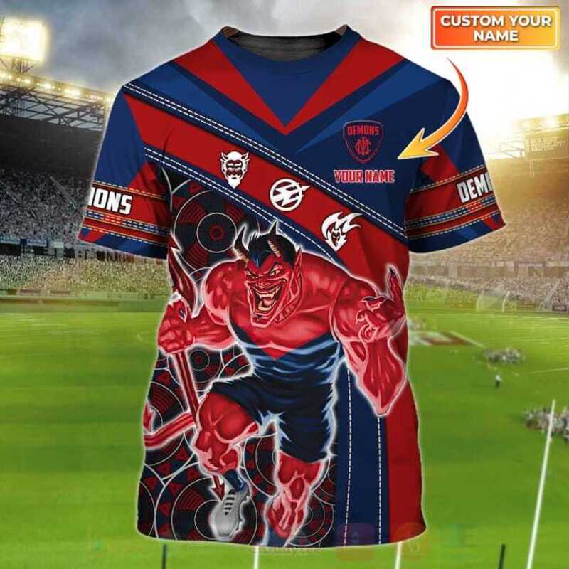 AFL_Melbourne_Football_Club_3D_T-Shirt