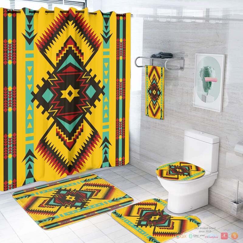 Abstract_Geometric_Ornament_Native_American_Bathroom_Set